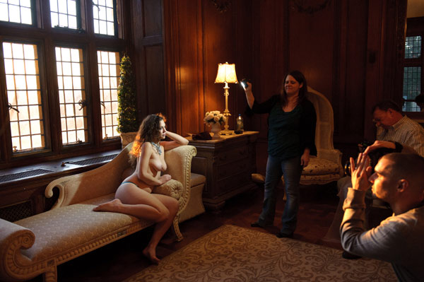 Brunette in the boudoir — 9