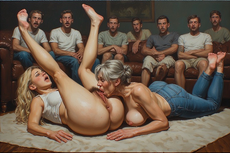two lesbians on carpet — 5